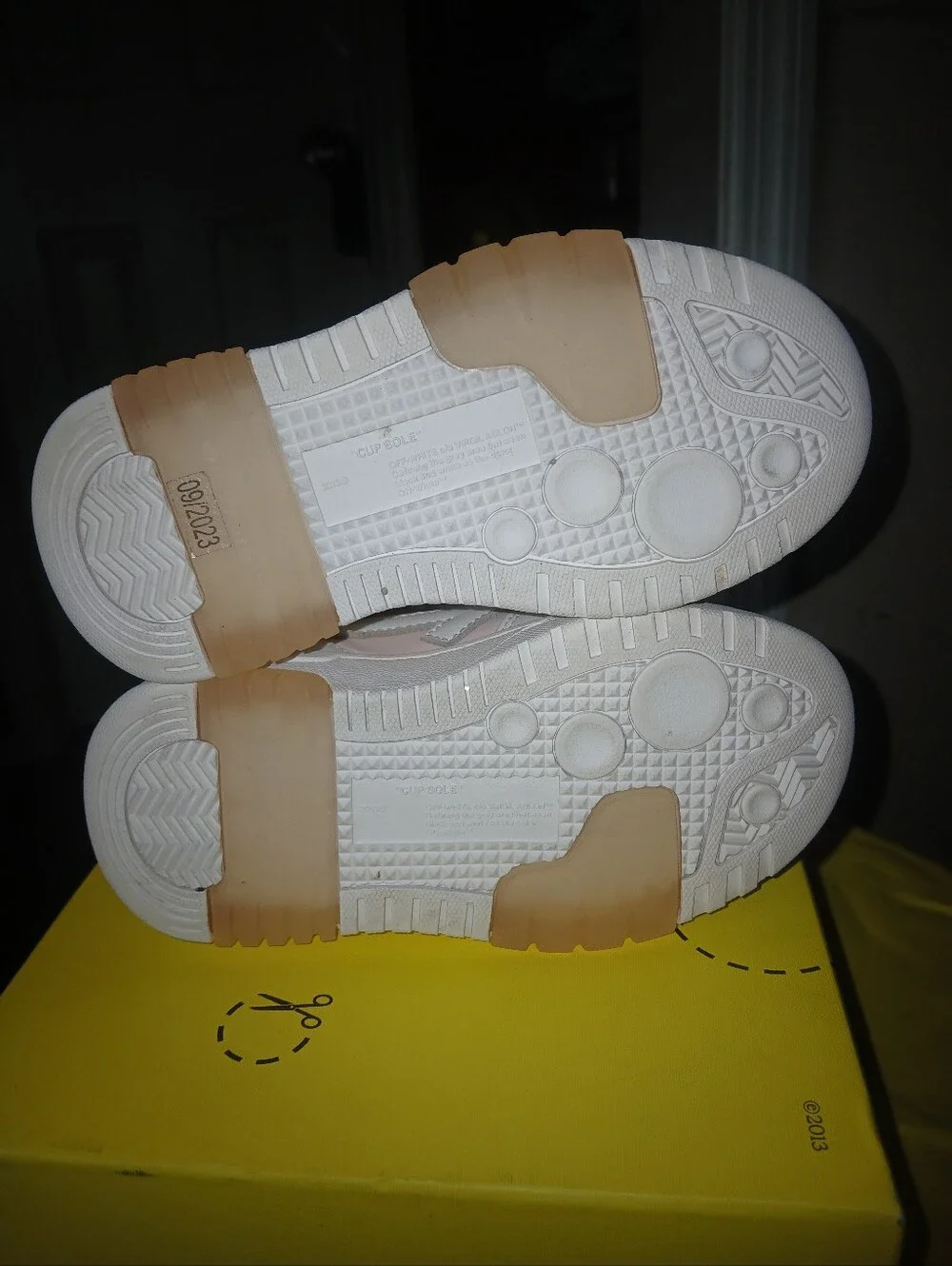 Used Off White Out Of Office Sneakers, Box And Dust Bag. Toddler Size 9
